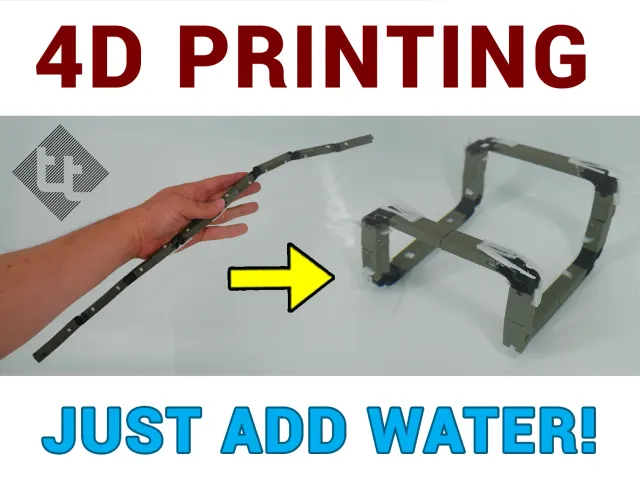 4D printing test piece