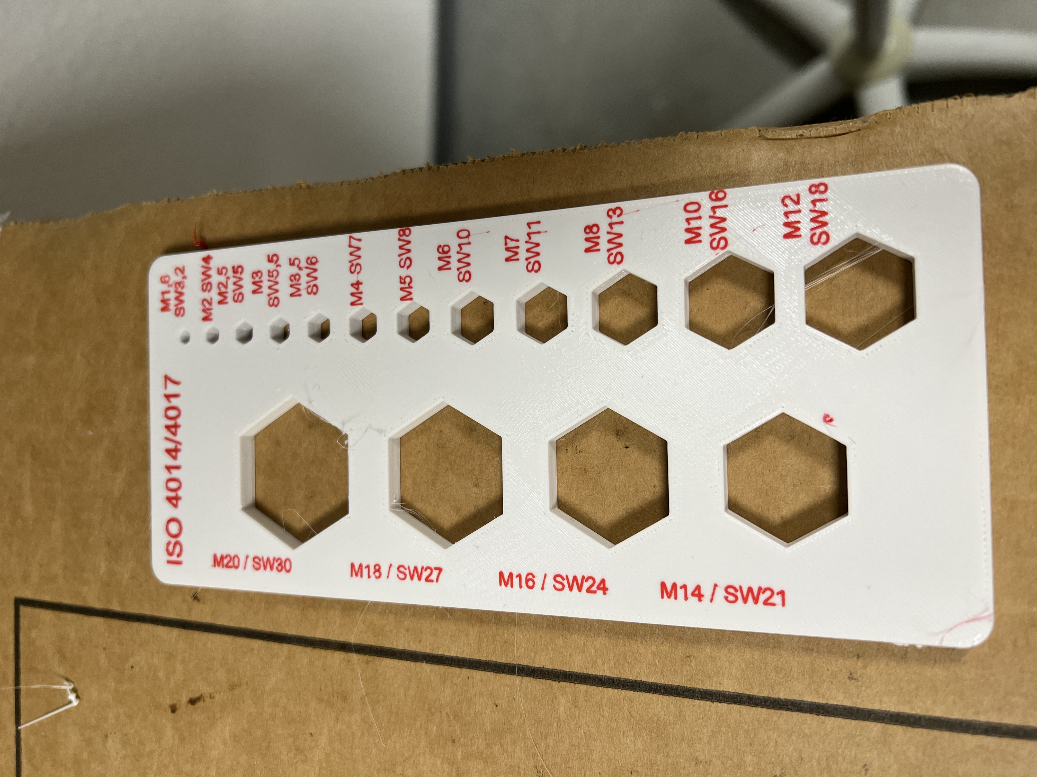 Screw Hex-Head measuring tool ISO 4014 ISO 4017