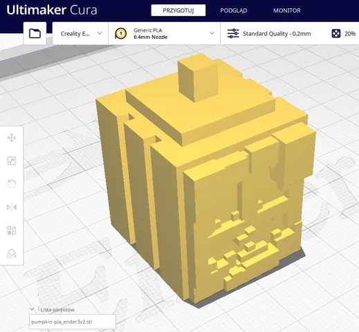 minecraft pumpkin pla ender 3v2