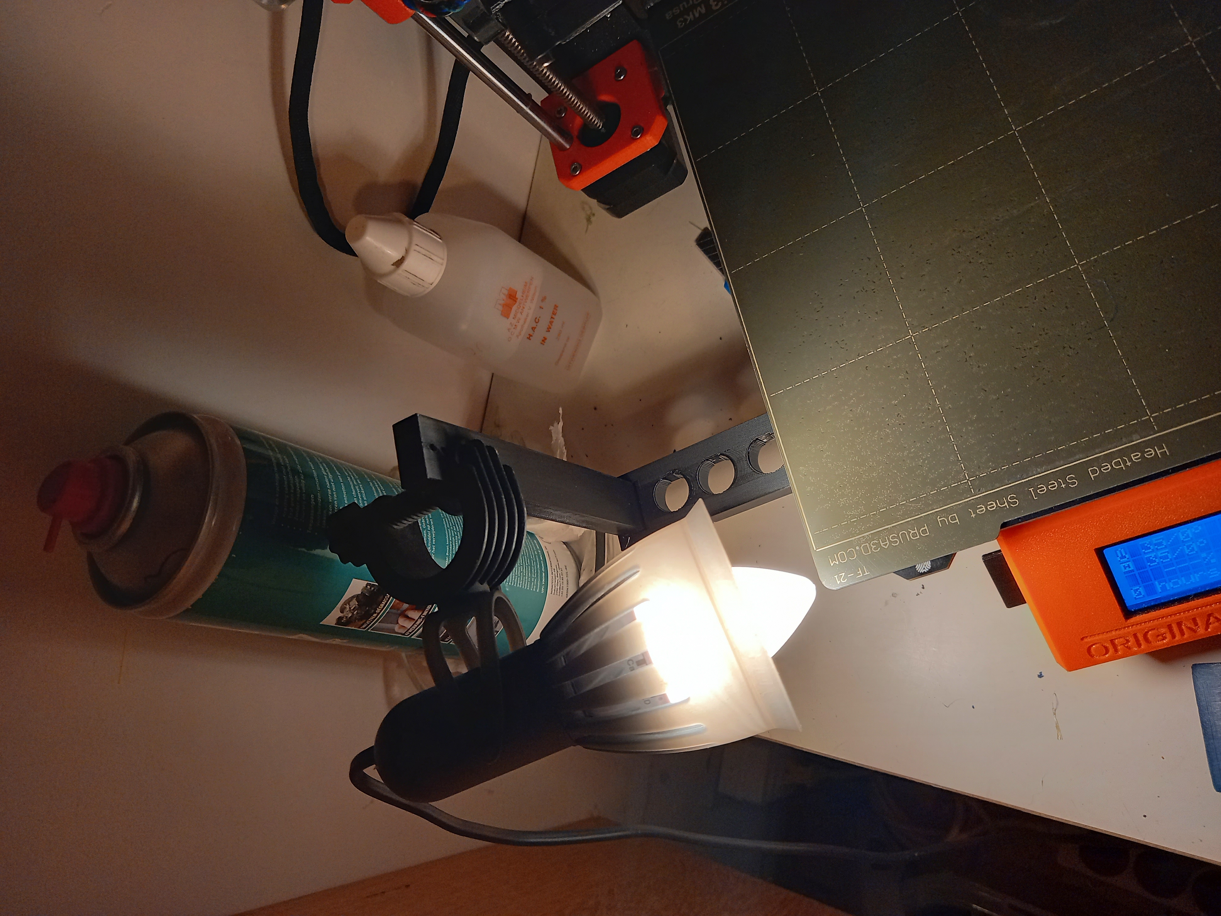 Verlichting Prusa i3 MK3S+. Lighting Prusa i3 MK3S+. PIMP