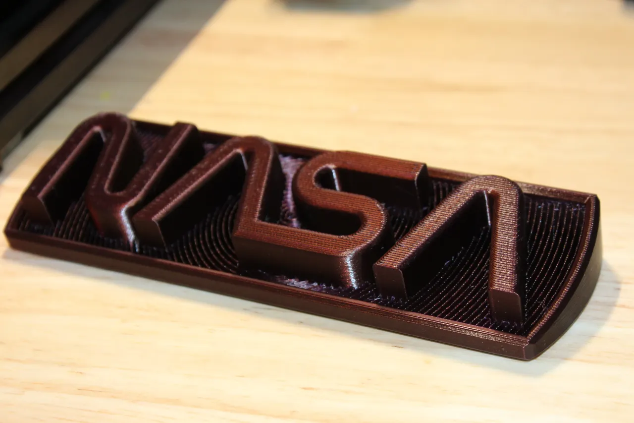 NASA Worm Logo Plaque by Matt Boyer | Download free STL model ...