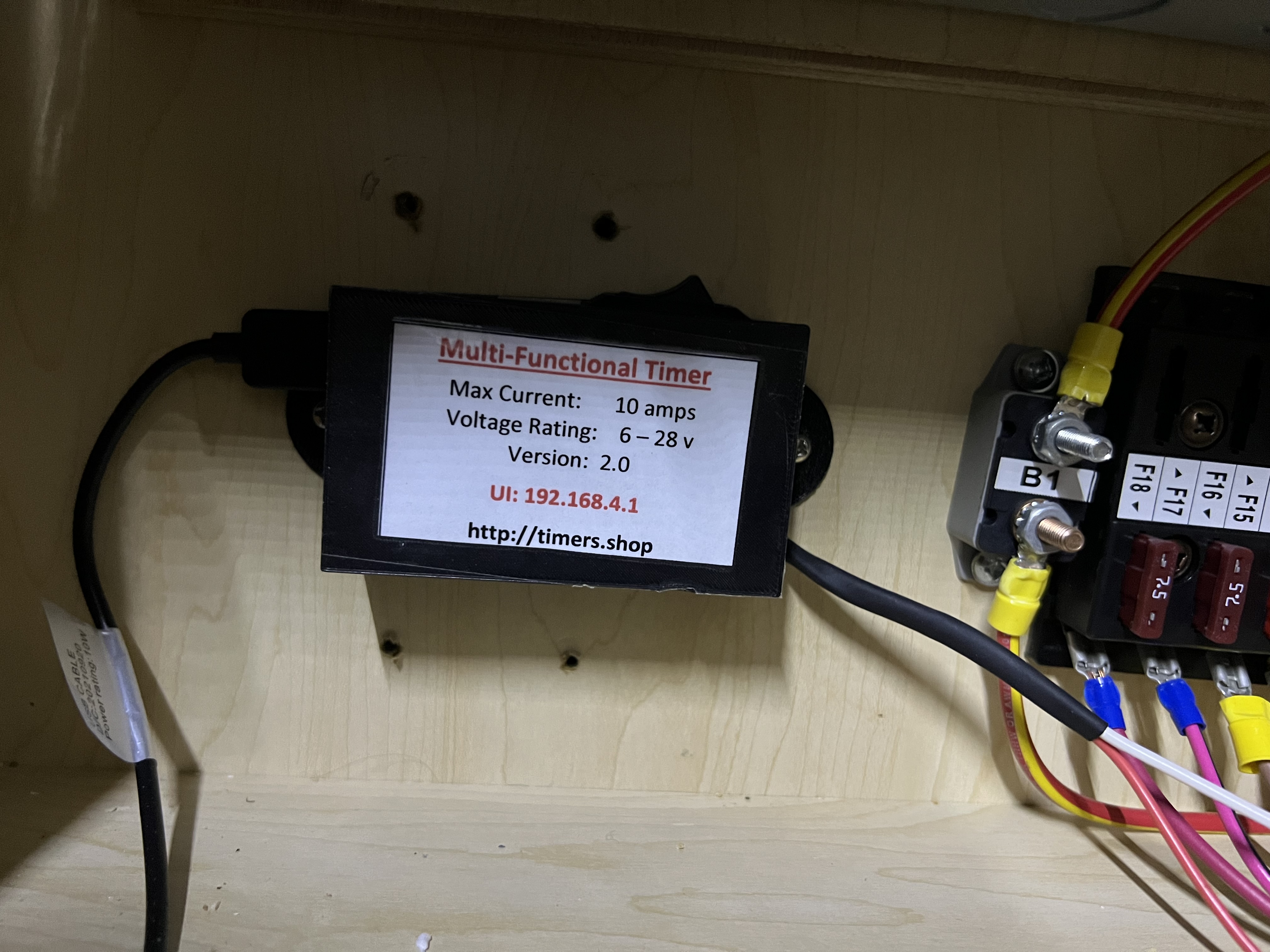 Digital 12 Volt Power Supply Timer Enclosure