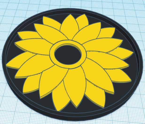 Sunflower coaster
