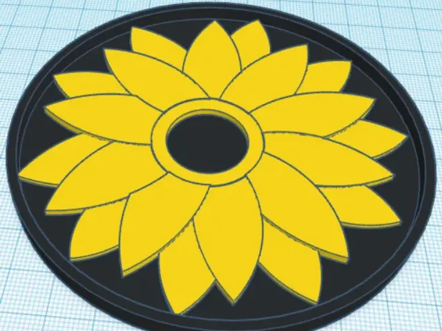 Sunflower coaster