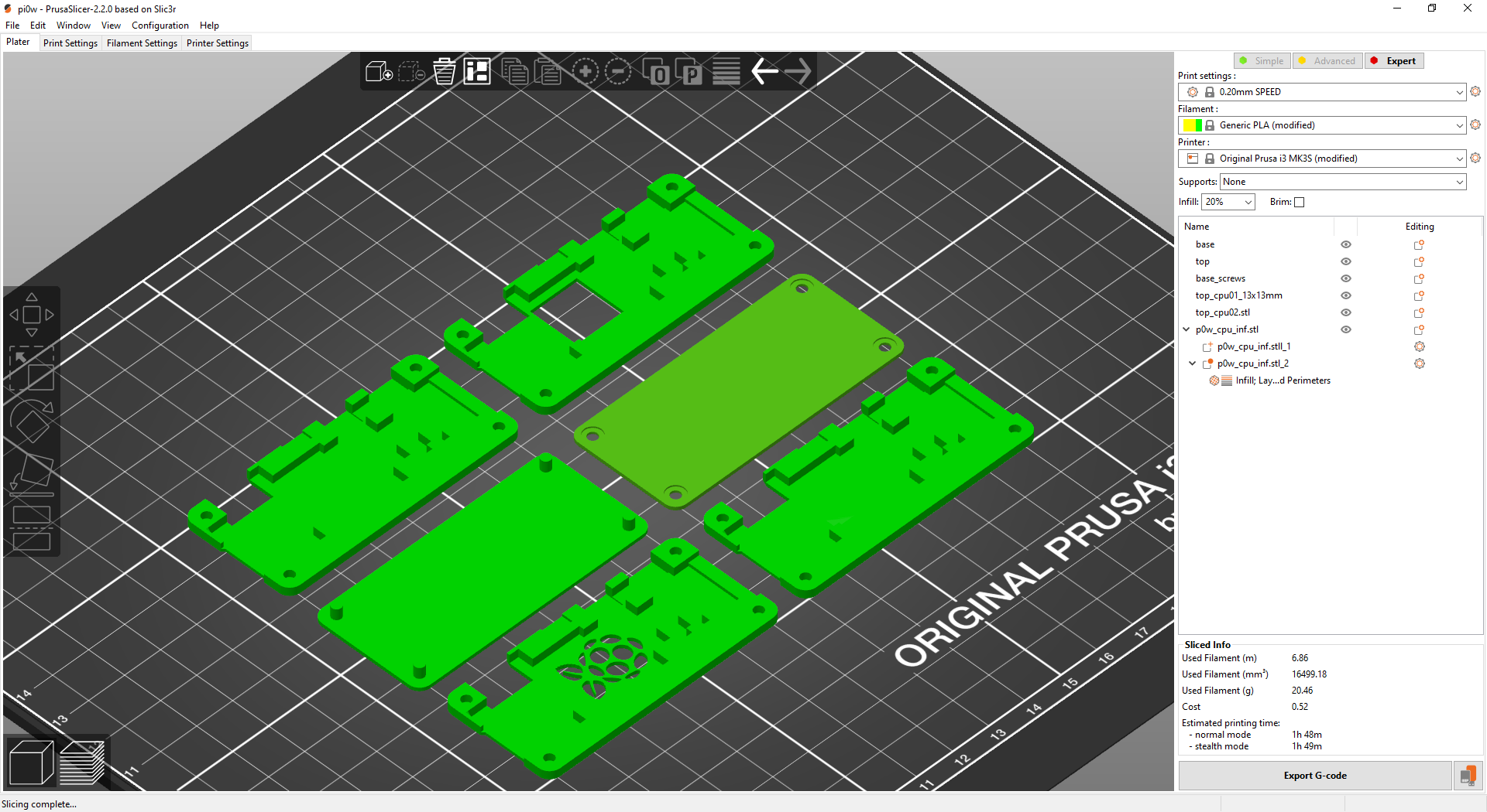 Miniatura 13 do modelo 3D Slim Raspberry Pi Zero W Case