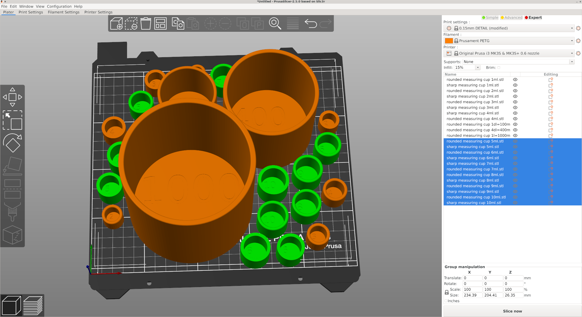 Miniatura 2 do modelo 3D 200 measuring cups