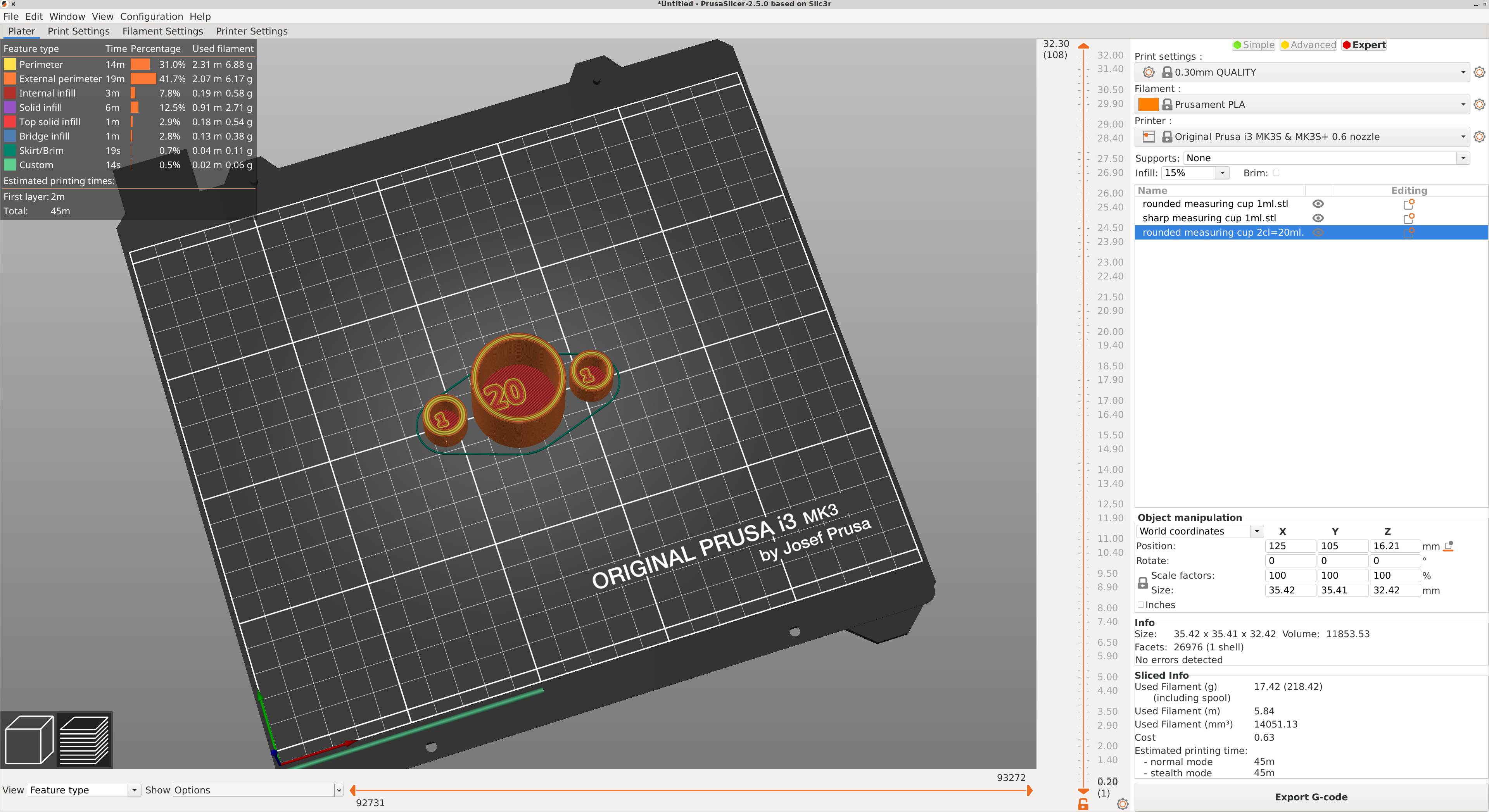 Miniatura 4 do modelo 3D 200 measuring cups