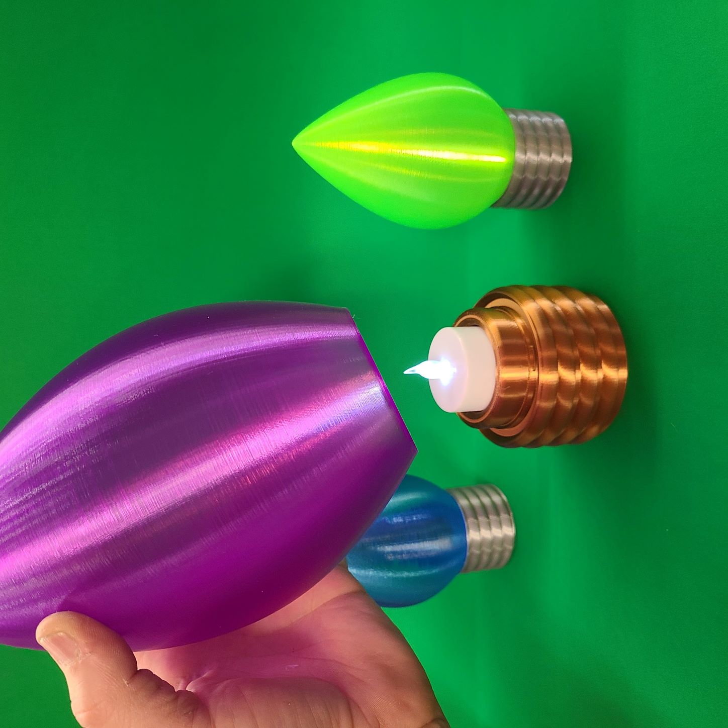 XMAS LIGHT LED CANDLES by PLANPA Download free STL model