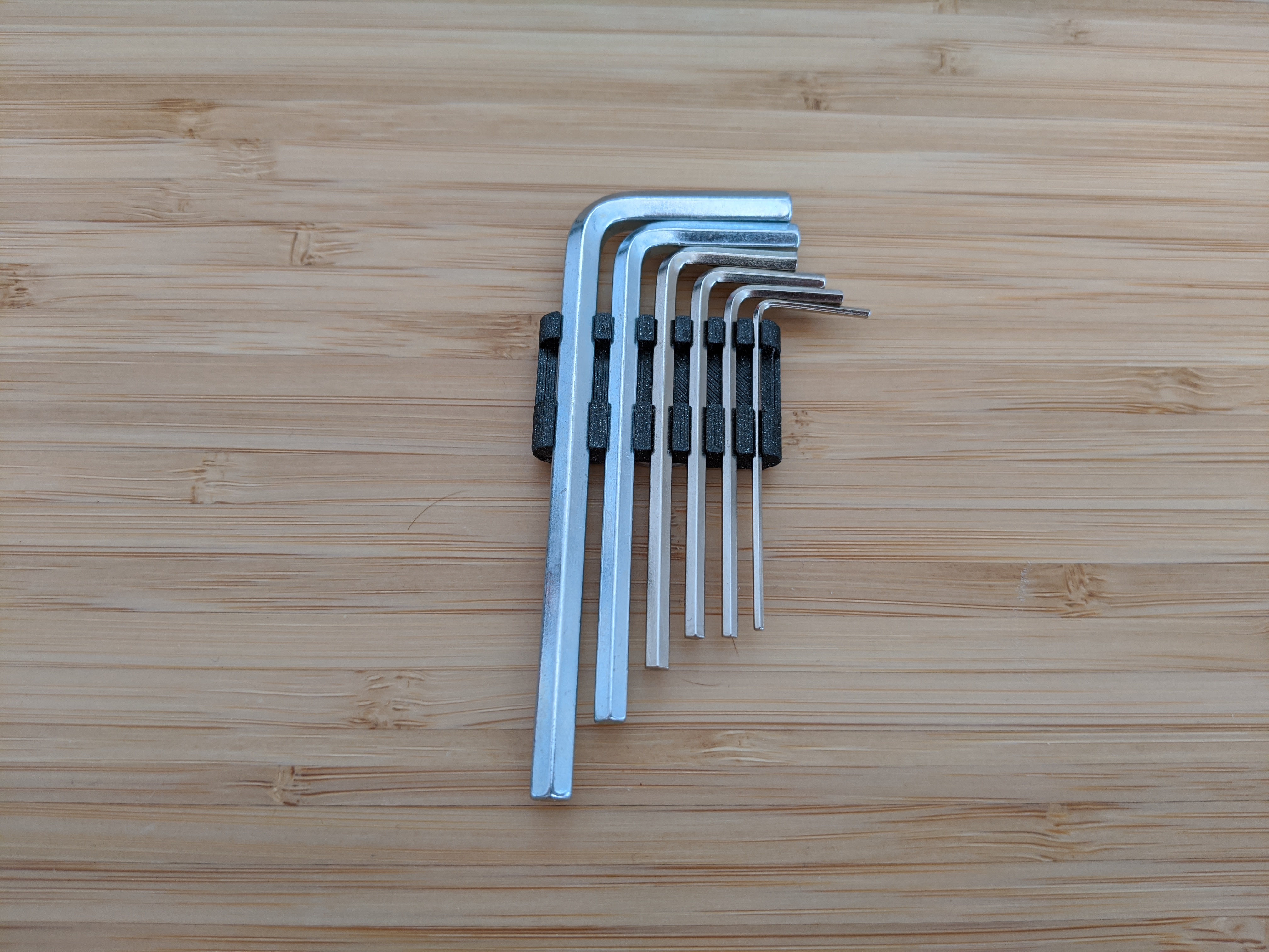 Miniatura 3 do modelo 3D compact hex key holder
