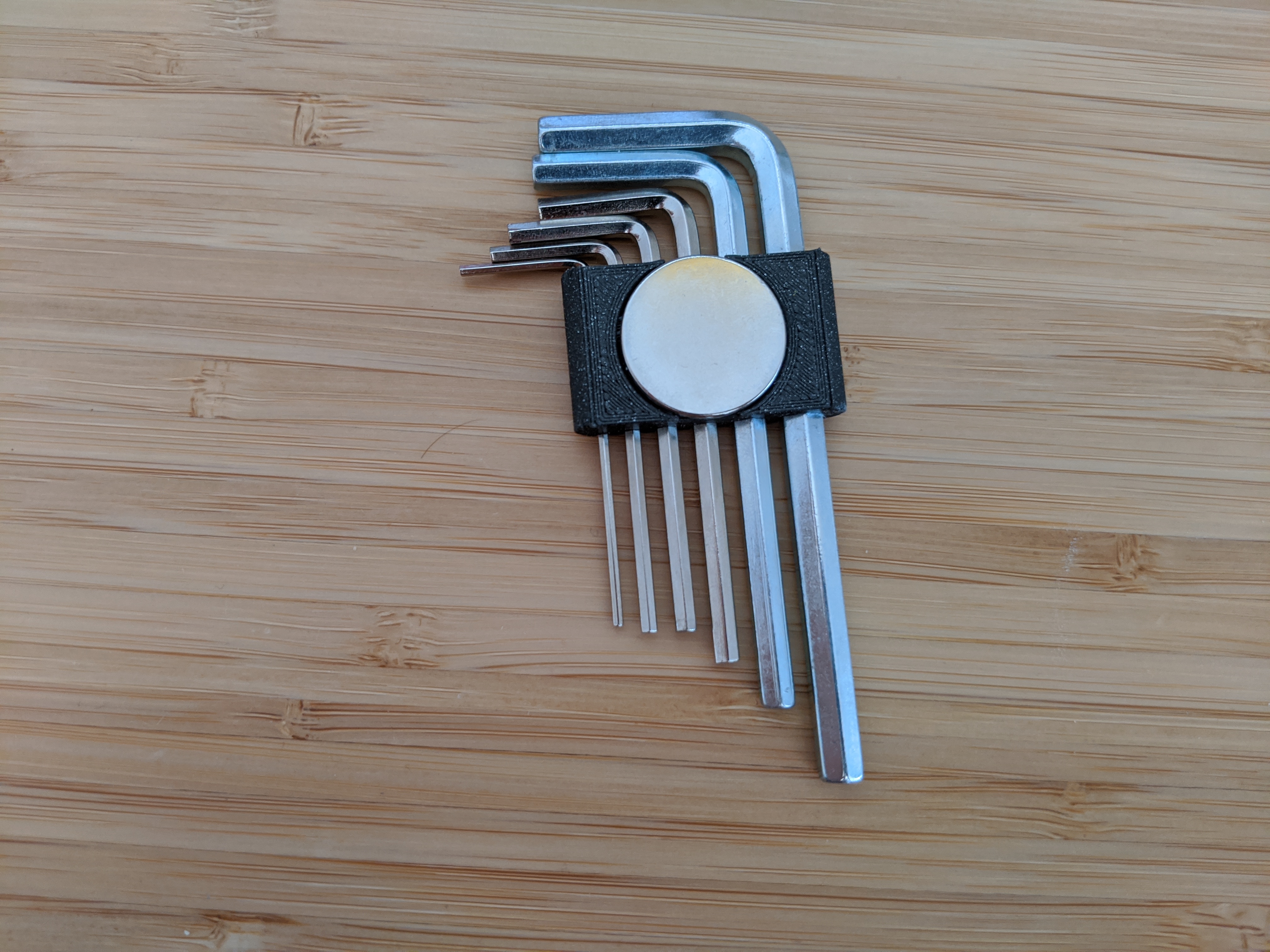 Miniatura 4 do modelo 3D compact hex key holder