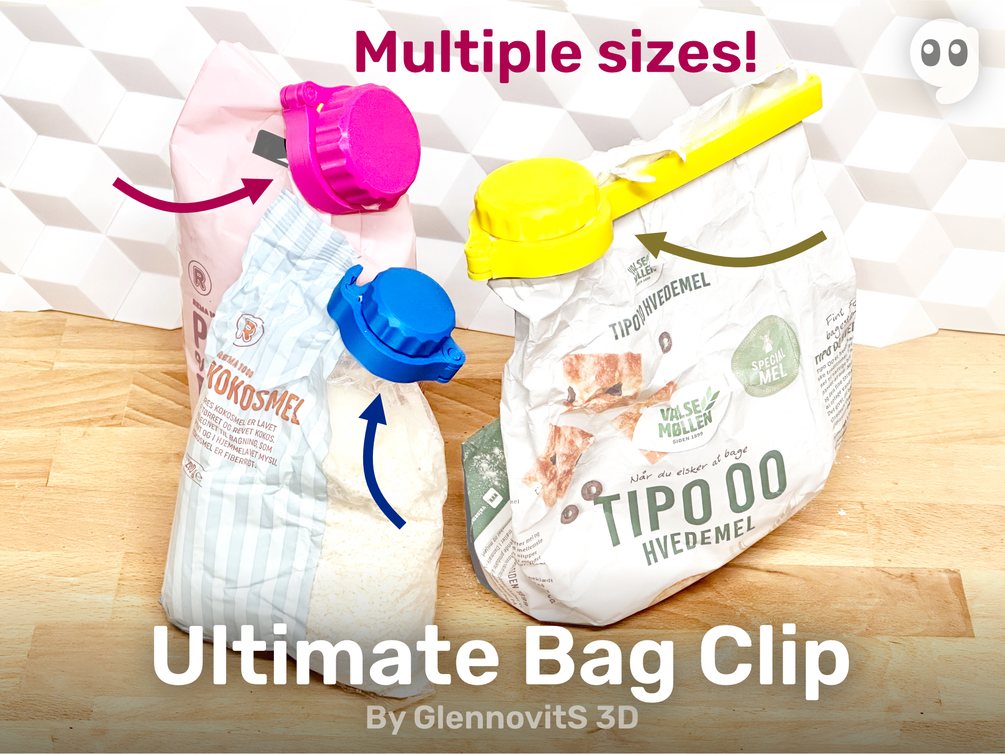 Ultimate Bag Clip (with Lid - easy access!)
