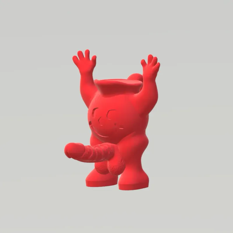 STL file Kool Aid Man Iconic Scene Diorama 👨・3D printer model to