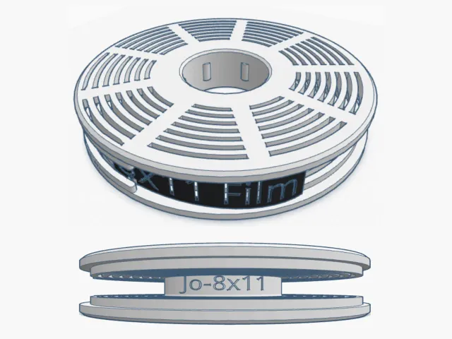 Jo-8x11 : A Minox/8x11 development reel (Jobo-fit)