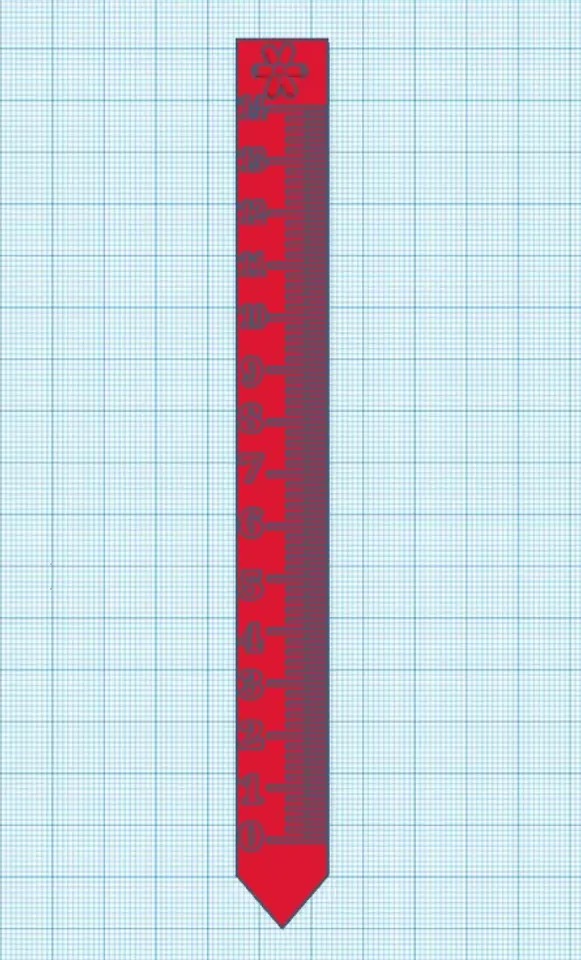 Planting Ruler by Cool Guy | Download free STL model | Printables.com