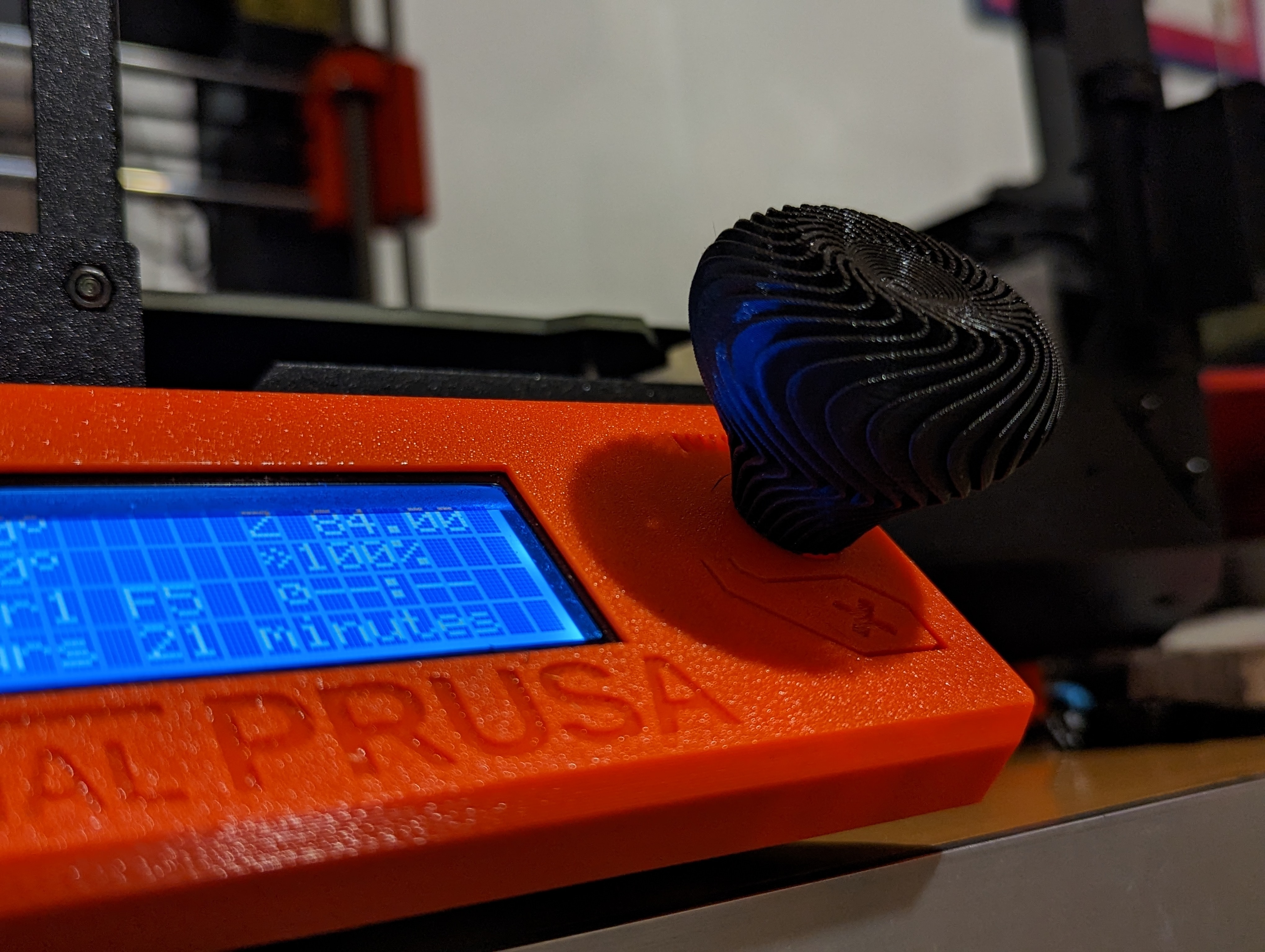 Soft touch LCD knob
