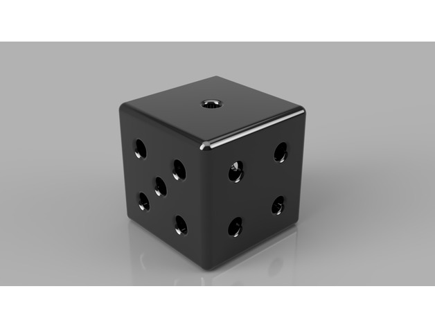 Hollow D6 Dice (with builtin support) by -INSOMNIAC- | Download free ...