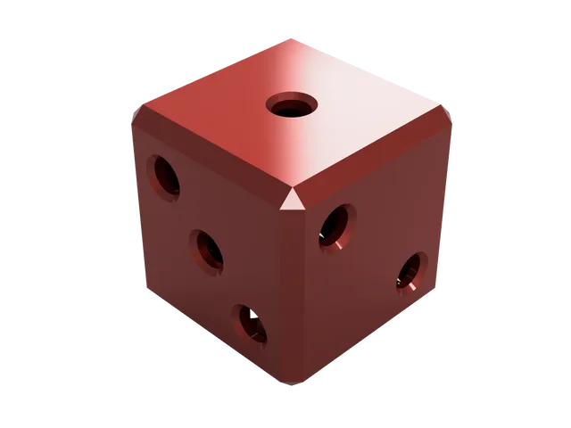 Hollow D6 Dice (with builtin support)