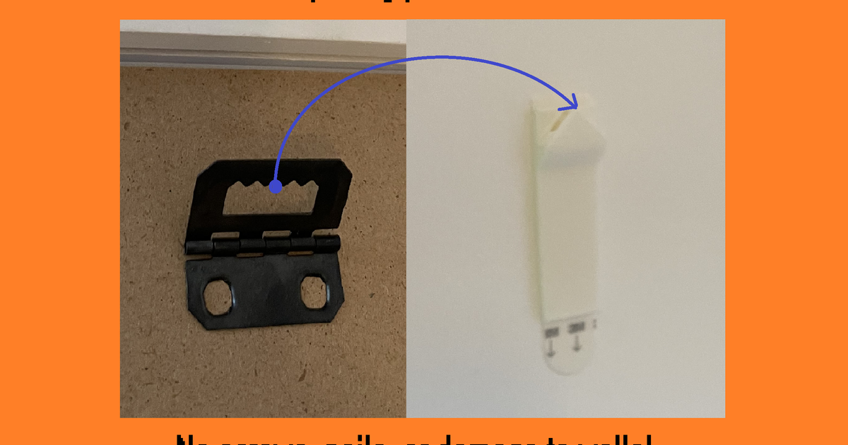 Picture Hanger for Command Strips by Zack Download free STL model
