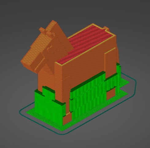 Miniatura 2 do modelo 3D Horse Minecraft Model 3D printable
