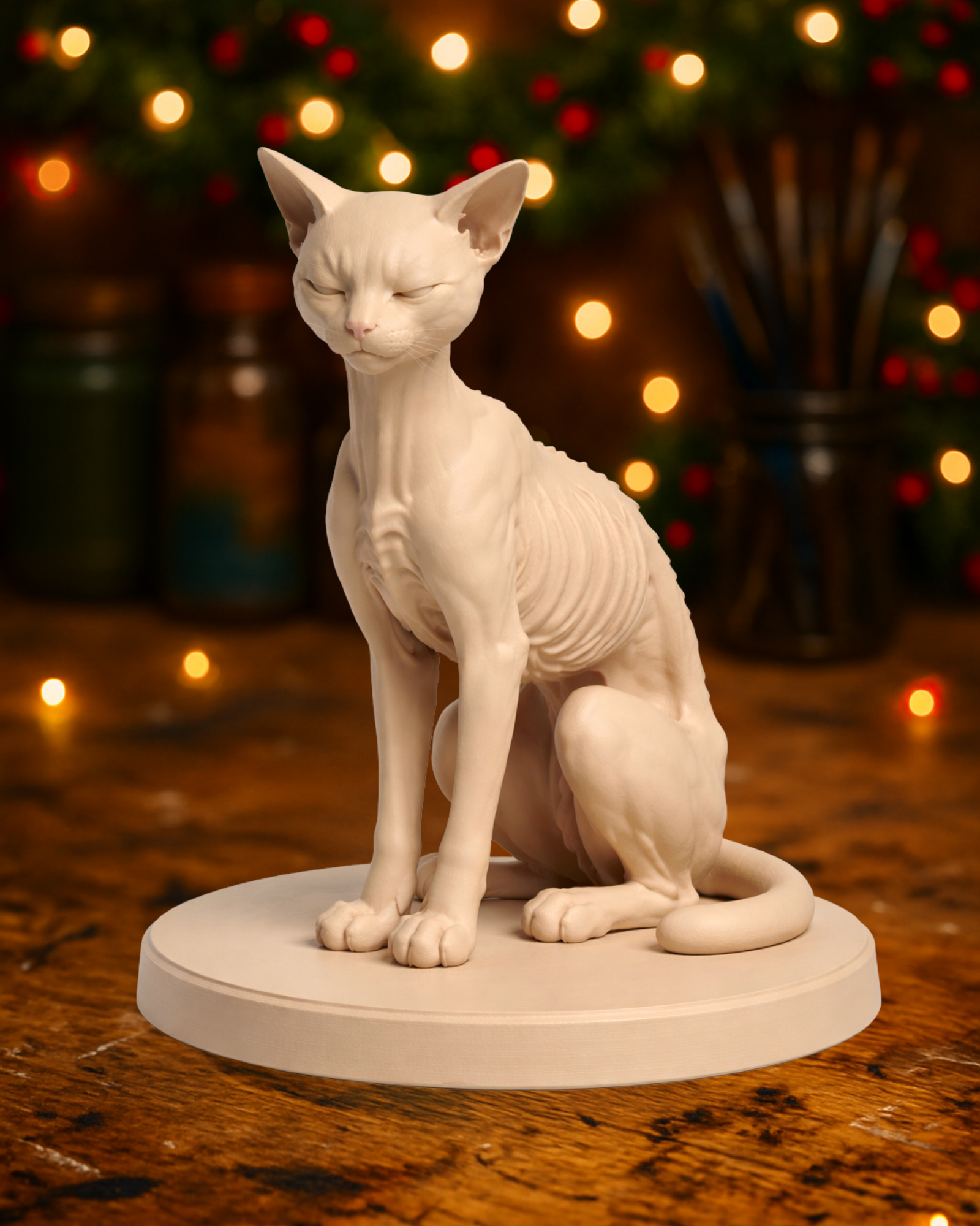 Sphynx Cat Sculpture