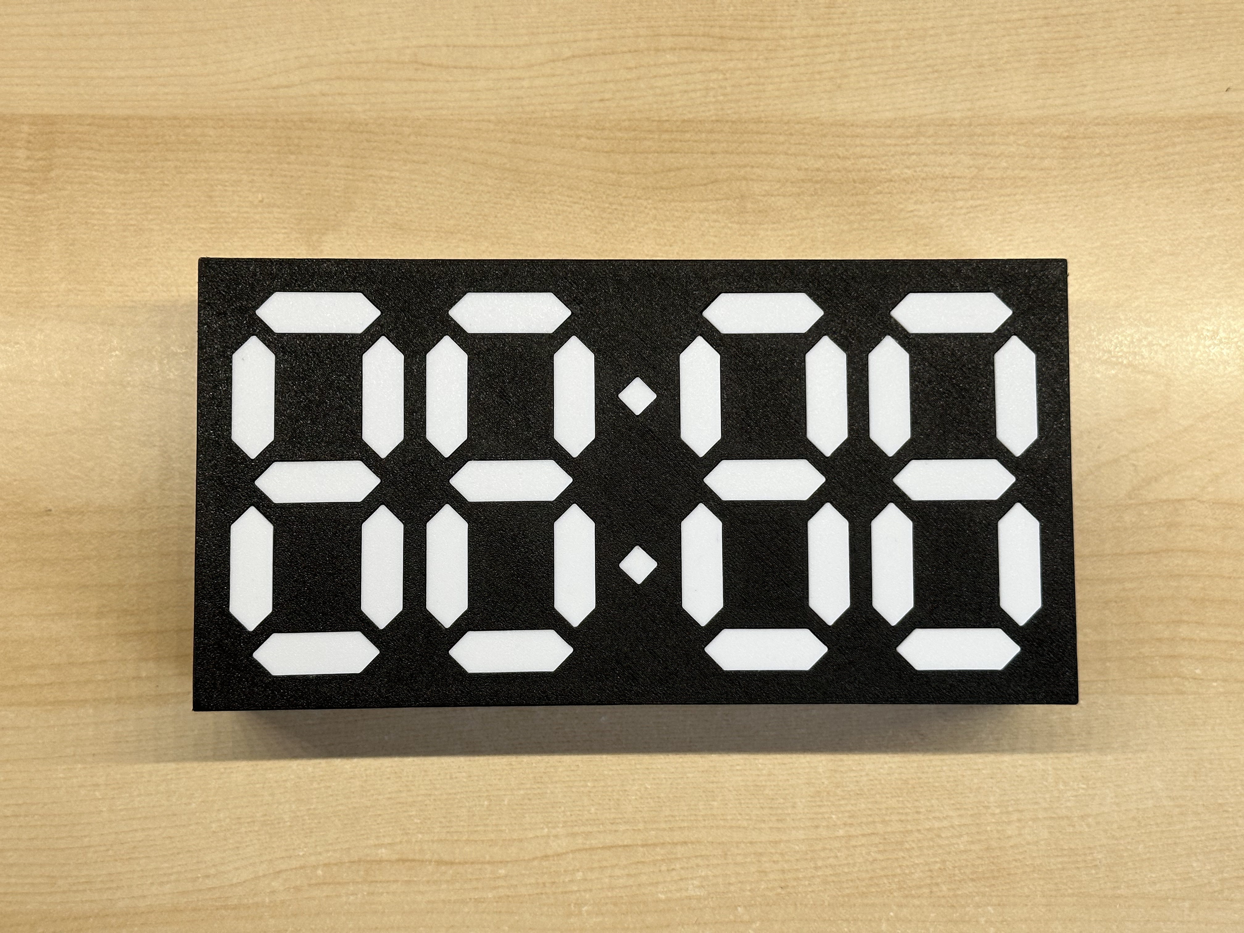 Miniatura 3 do modelo 3D 7 segment LED clock