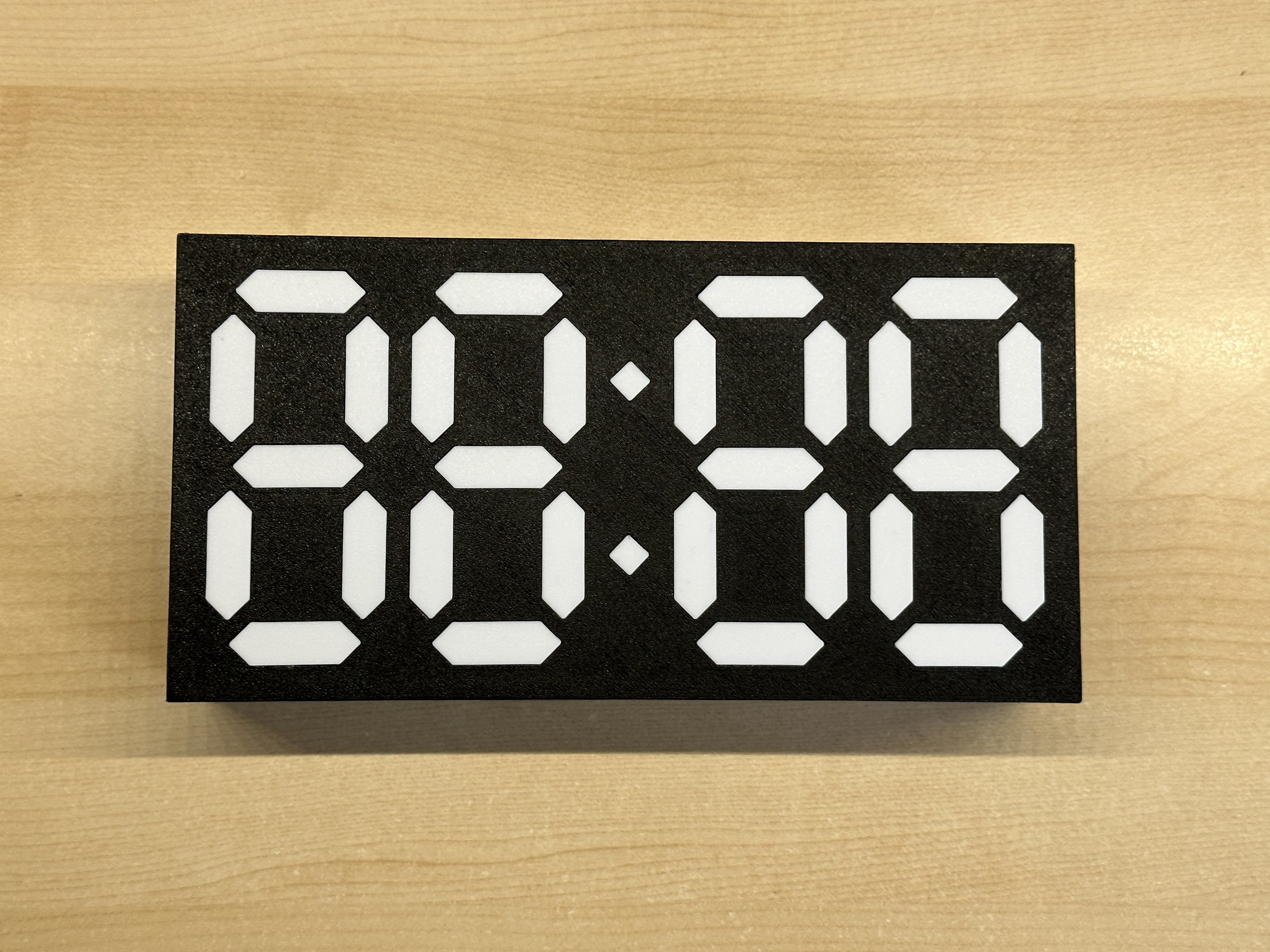 Miniatura 12 do modelo 3D 7 segment LED clock