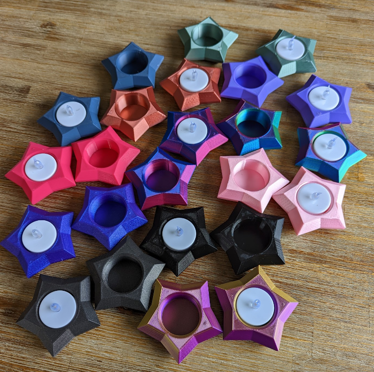 Tea light holder for LEDs