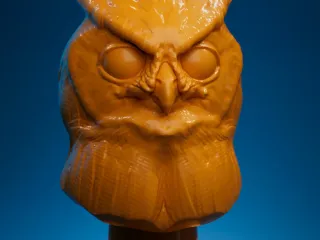 Great Horned Owl Bust by quentinsteinke | Download free STL model