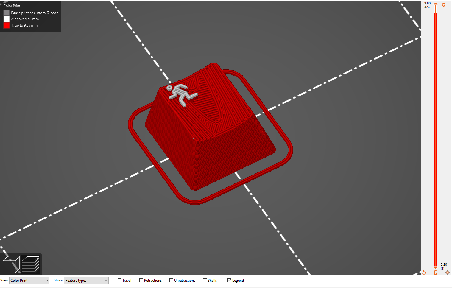 Miniatura 3 do modelo 3D ESCAPE keycap for Cherry MX type switches
