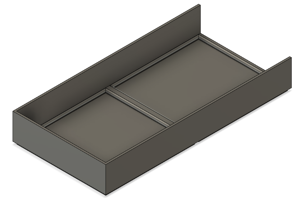 Gridfinity 2x1 Tray (23mm high) GF23-002S