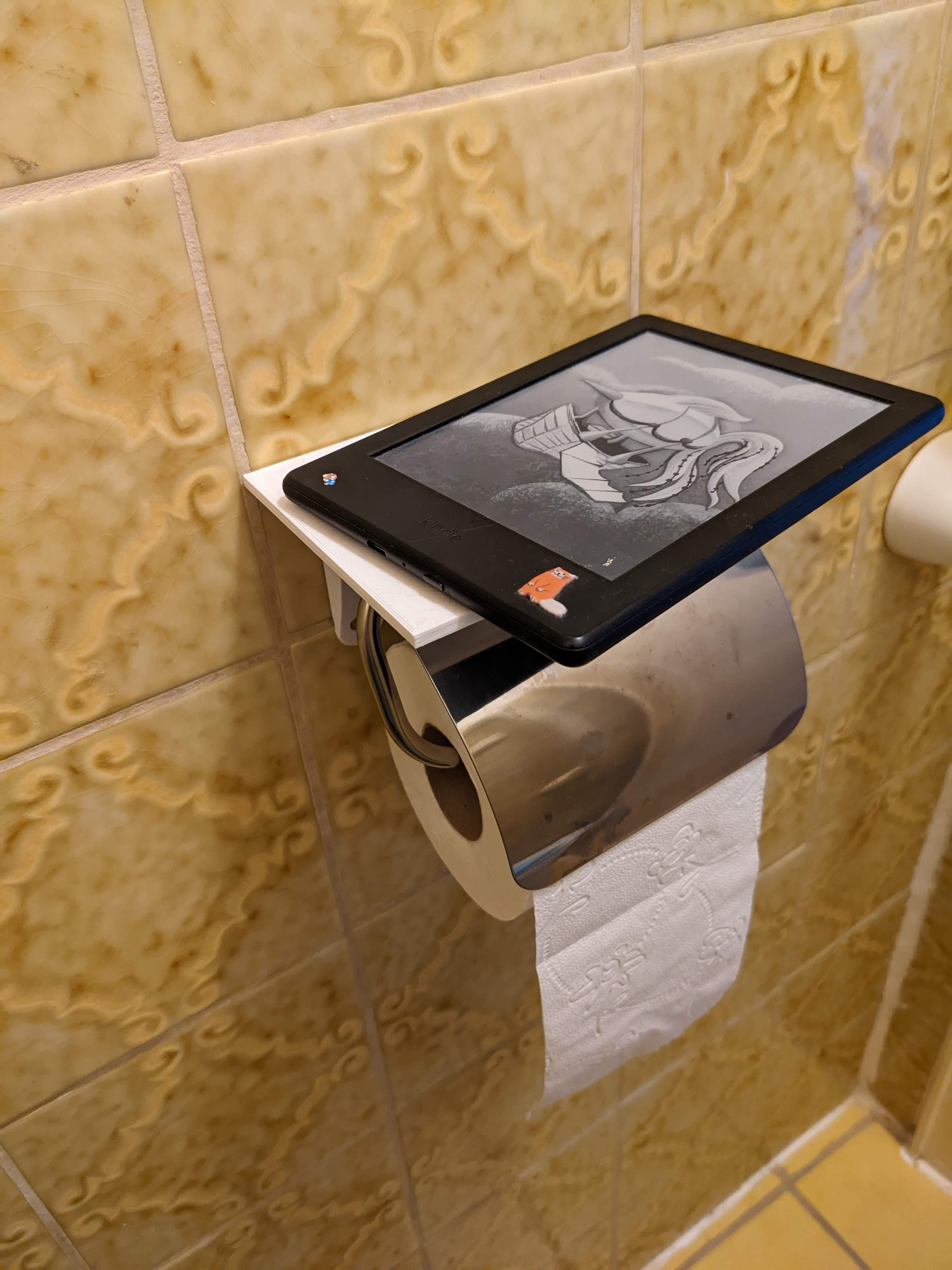 Parametric overtoiletpaper Tray, fits Ikea toilet paper holder. by