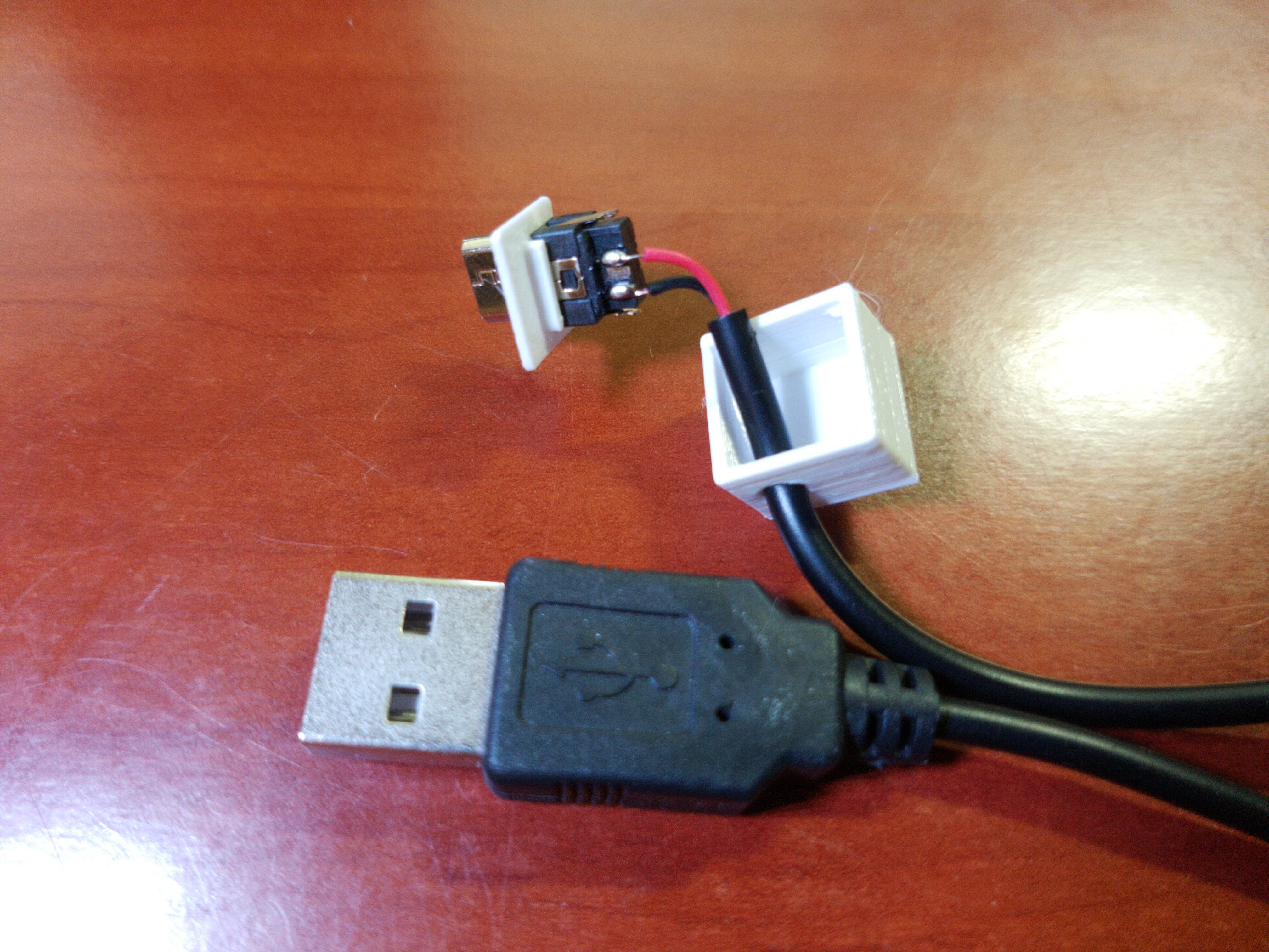 Micro USB Male Connector Shield Corner