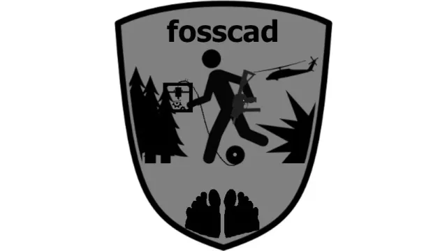 The Badge Of fosscad With piggies on display