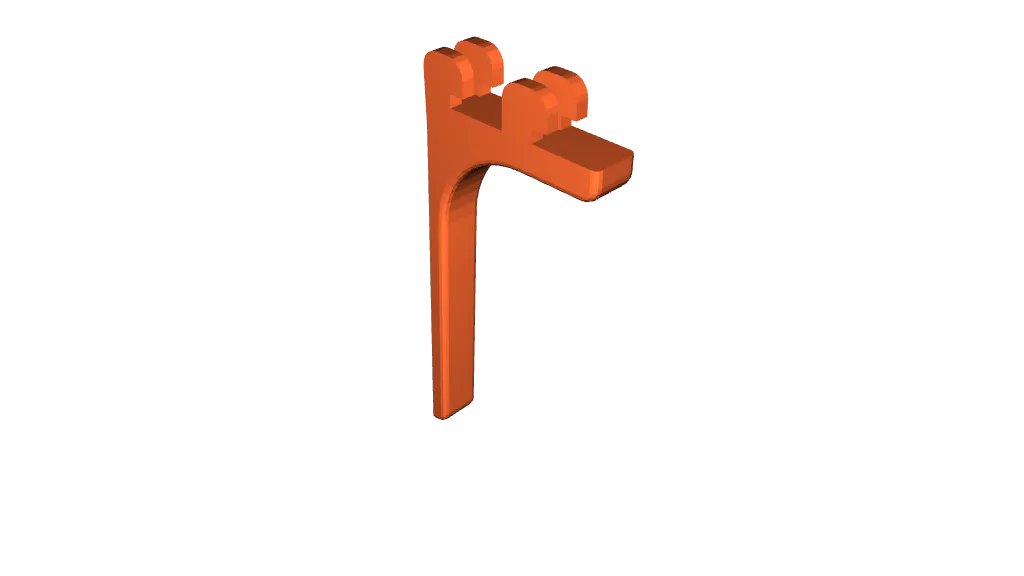 Twin Slot Rack Hook by Tom Maguire, Download free STL model
