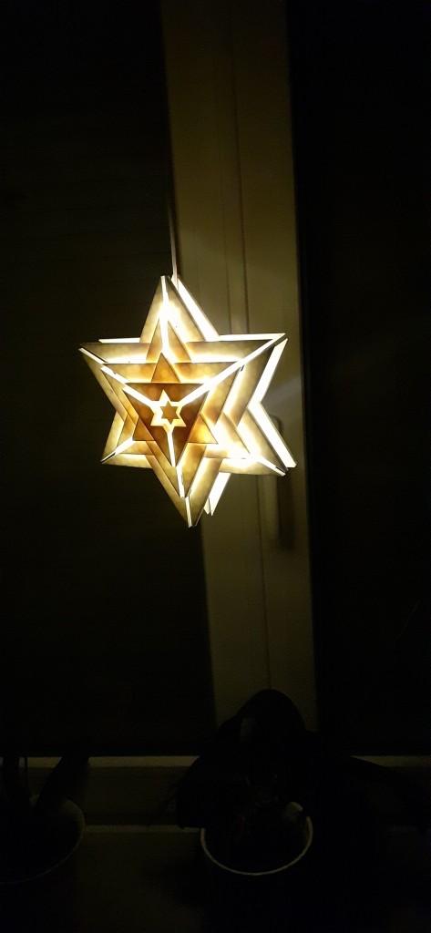 Weihnachtsstern beleuchtet