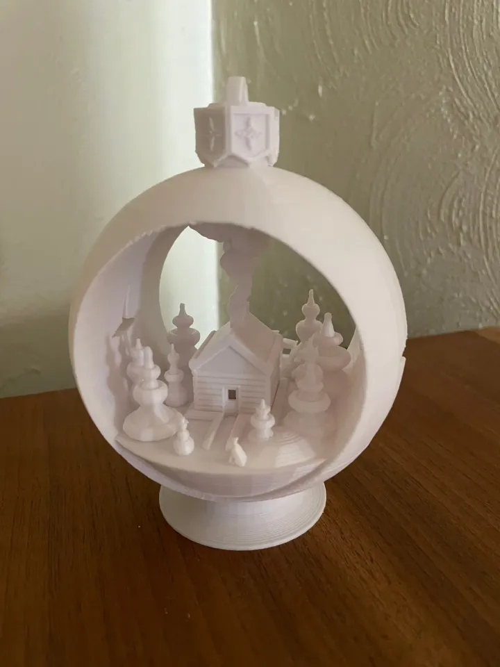 Snow Globe Ornament – Kayleigh's Kanvases