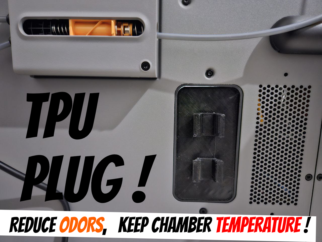 Bambu Lab P2S TPU Plug for Poop Outlet