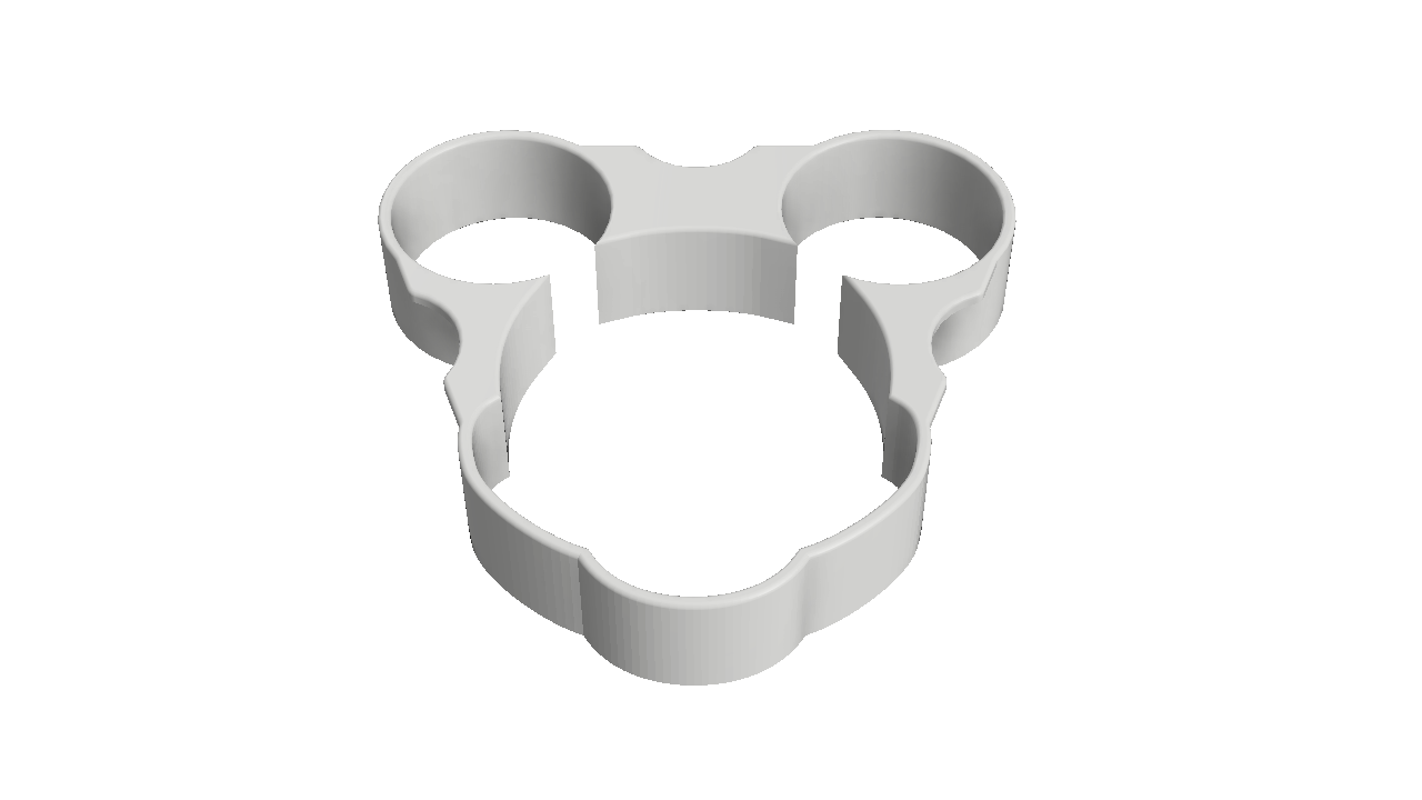 Mickey Cookie Cutter by Tom van der Geest Download free STL model