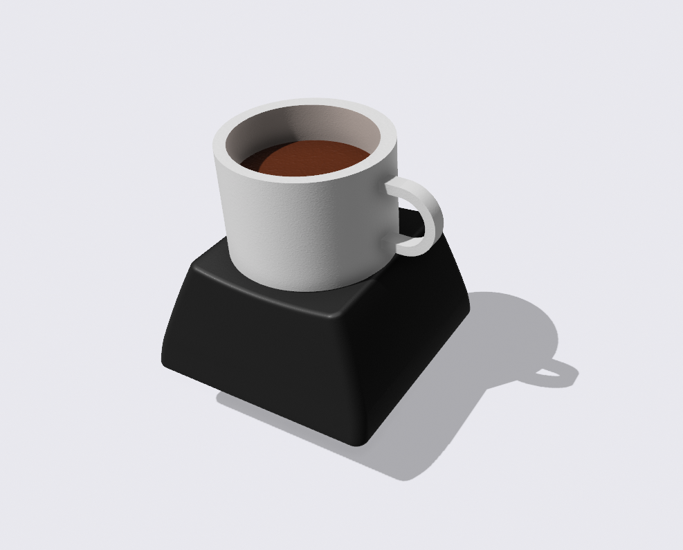 Keycap with Coffee Mug