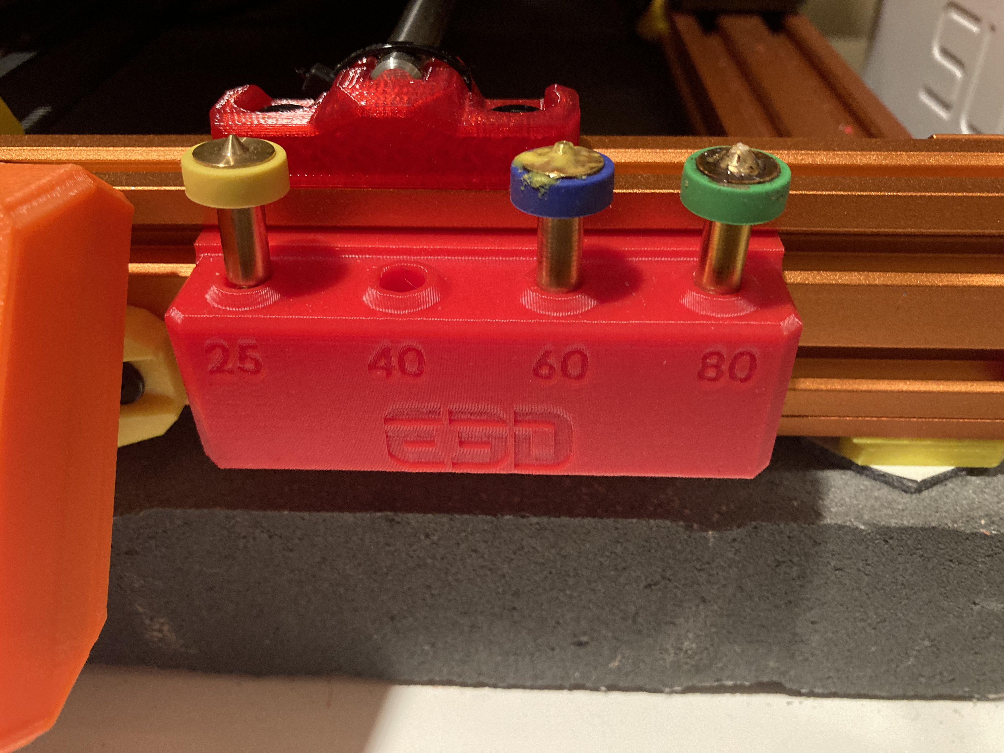 Revo nozzle holder for 2040 extrusion (slide-in) 3D model thumbnail