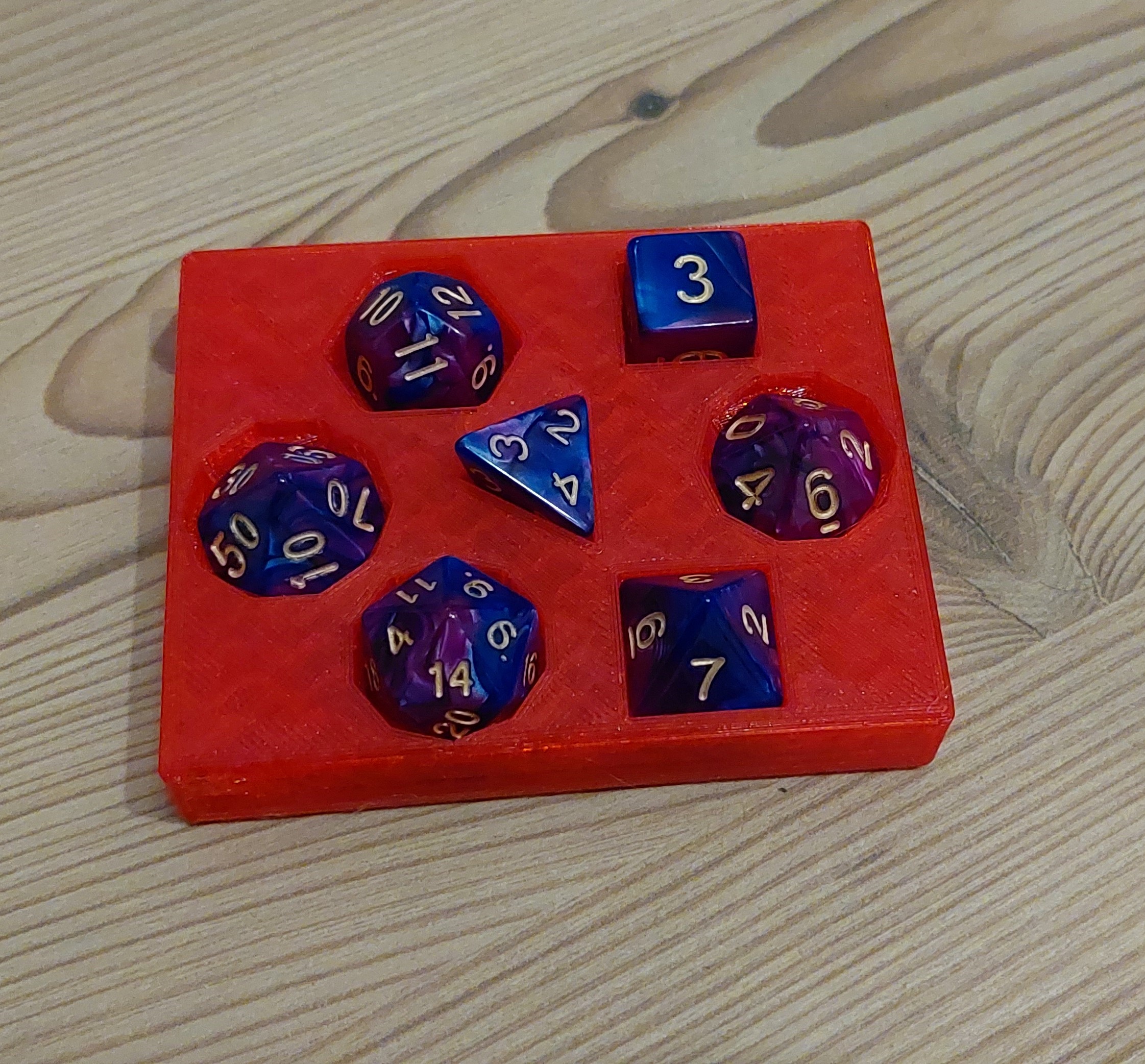 Dice set holder & inlay for "Oakie Doakie" dice set by Rouben