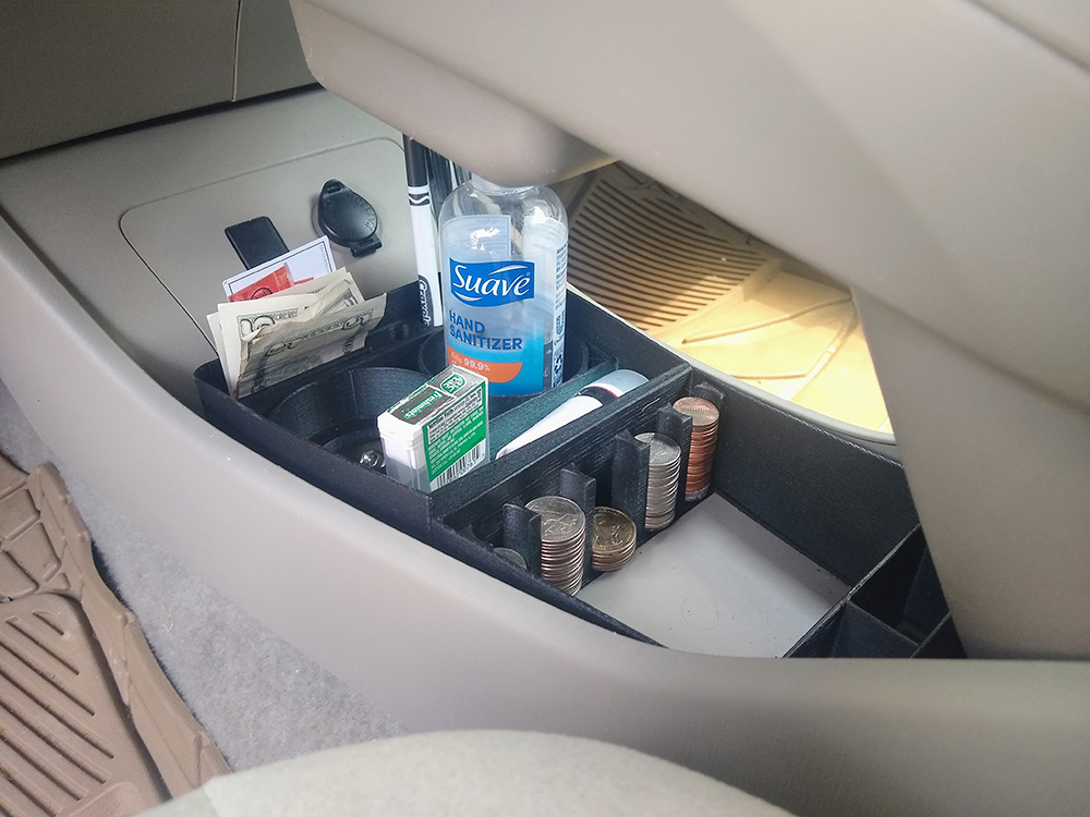 2011 Prius Gen 3 Center Console Insert (Cup Holder & Coin Organizer