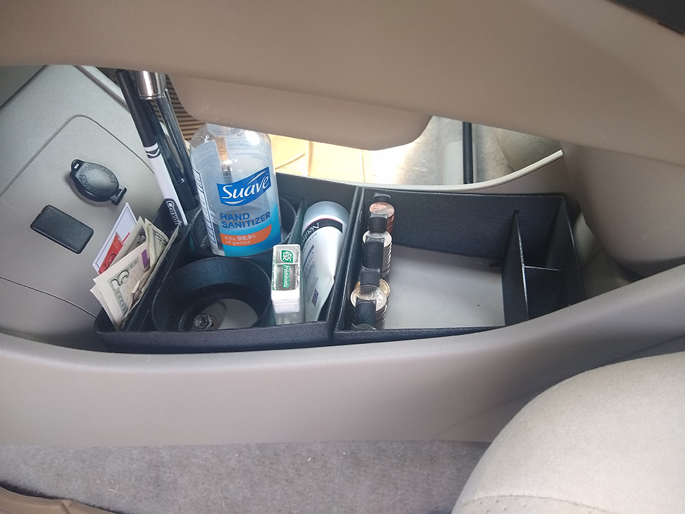 2011 Prius Gen 3 Center Console Insert (Cup Holder & Coin Organizer