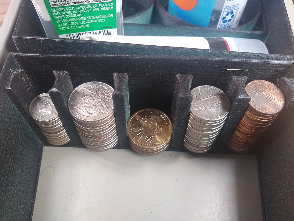 2011 Prius Gen 3 Center Console Insert (Cup Holder & Coin Organizer