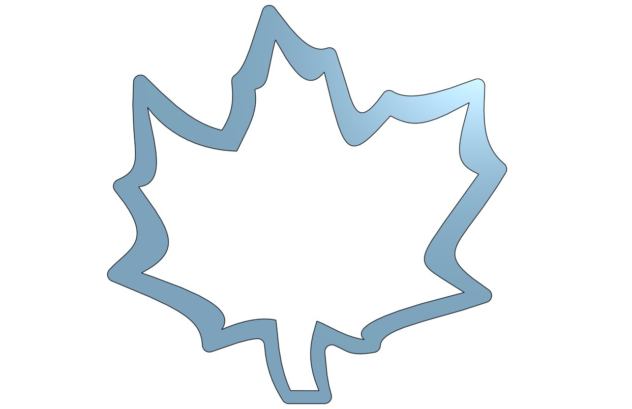 Miniatura 3 do modelo 3D Maple Leaf Cookie Cutter