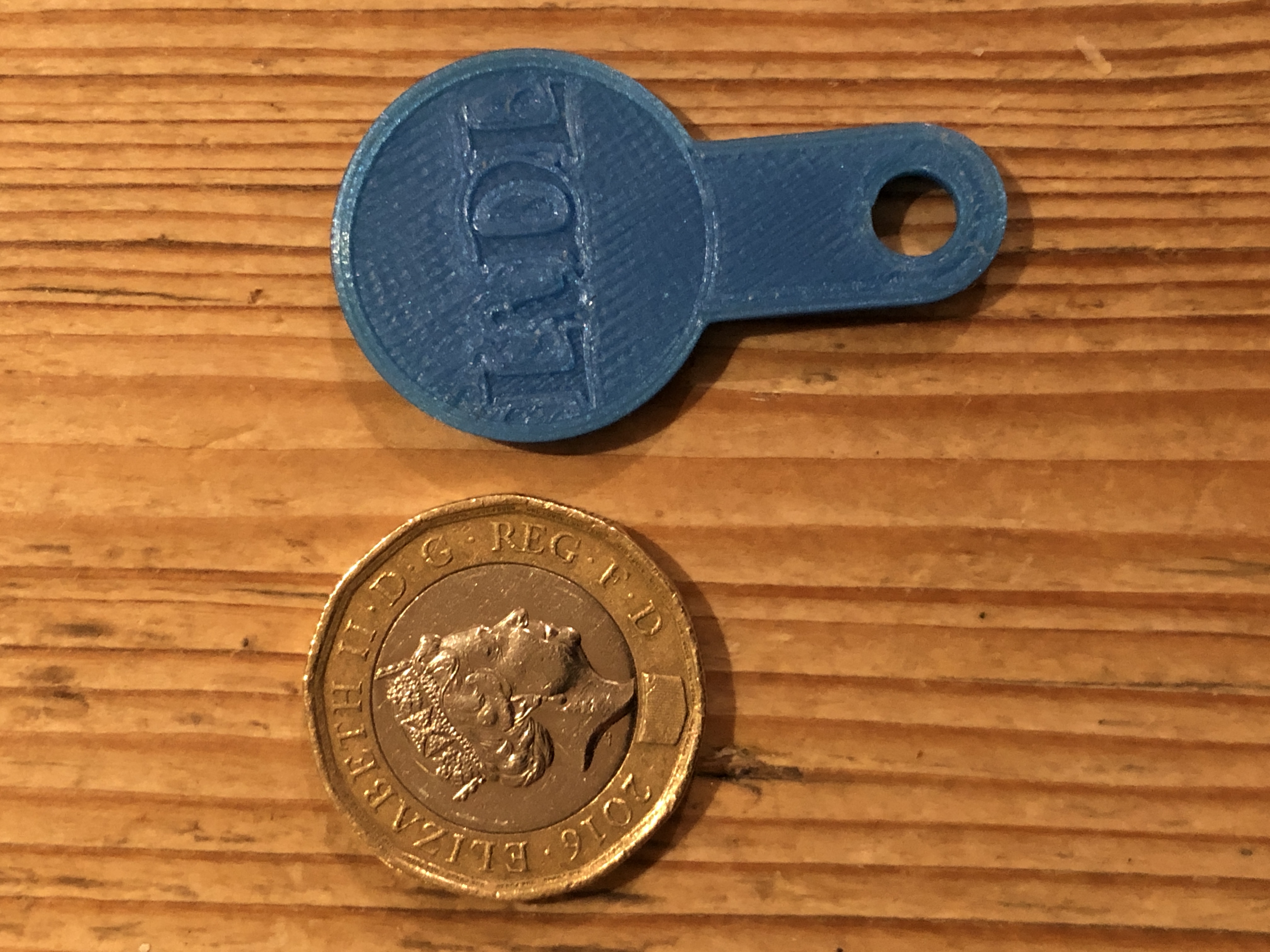 LiDL Shopping Trolley Coin Fob by MG Download free STL model