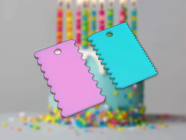 Serrated Cake Scrapers