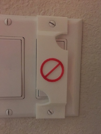 Light Switch Cover Guard for flat-styled switches with numbers