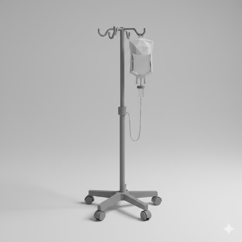 Low Poly IV Stand