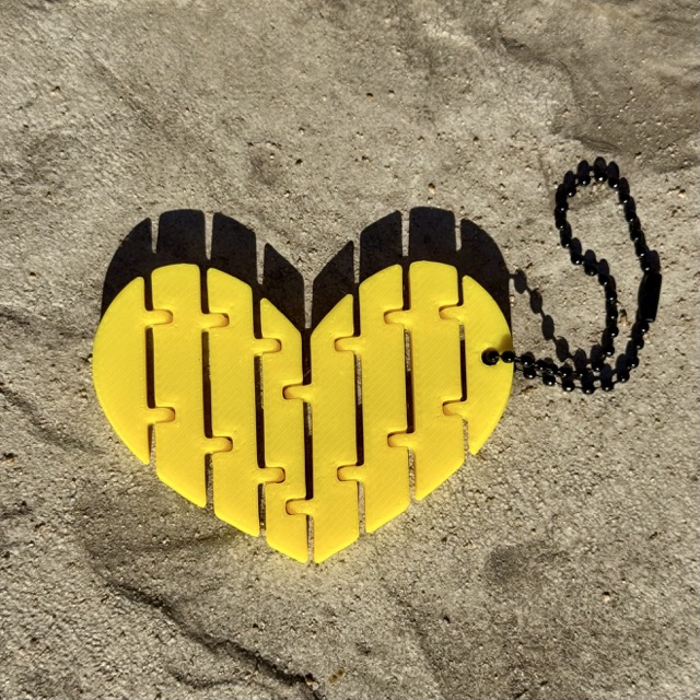 Flexi Heart Keychain